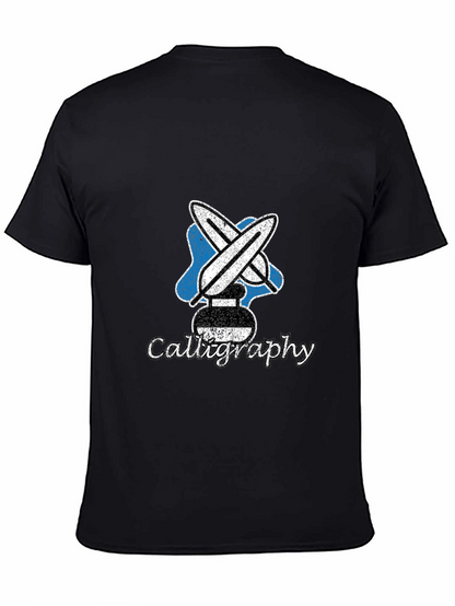 Calligraphy Tee - Artistic Ink Design