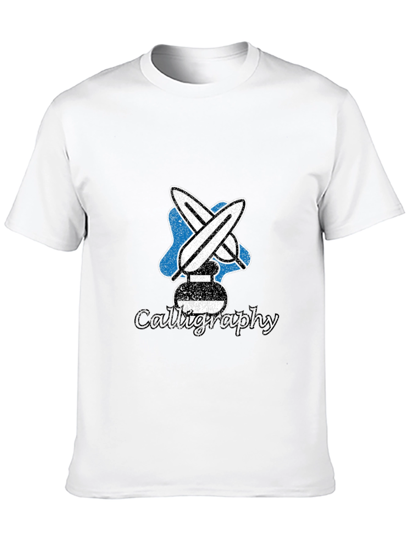 Calligraphy Tee - Artistic Ink Design