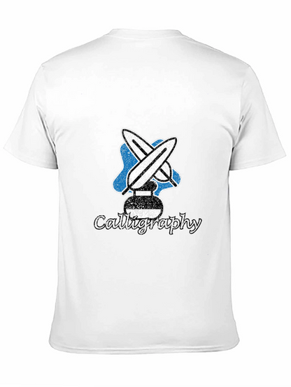 Calligraphy Tee - Artistic Ink Design