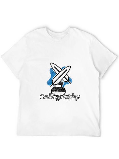Calligraphy Tee - Artistic Ink Design
