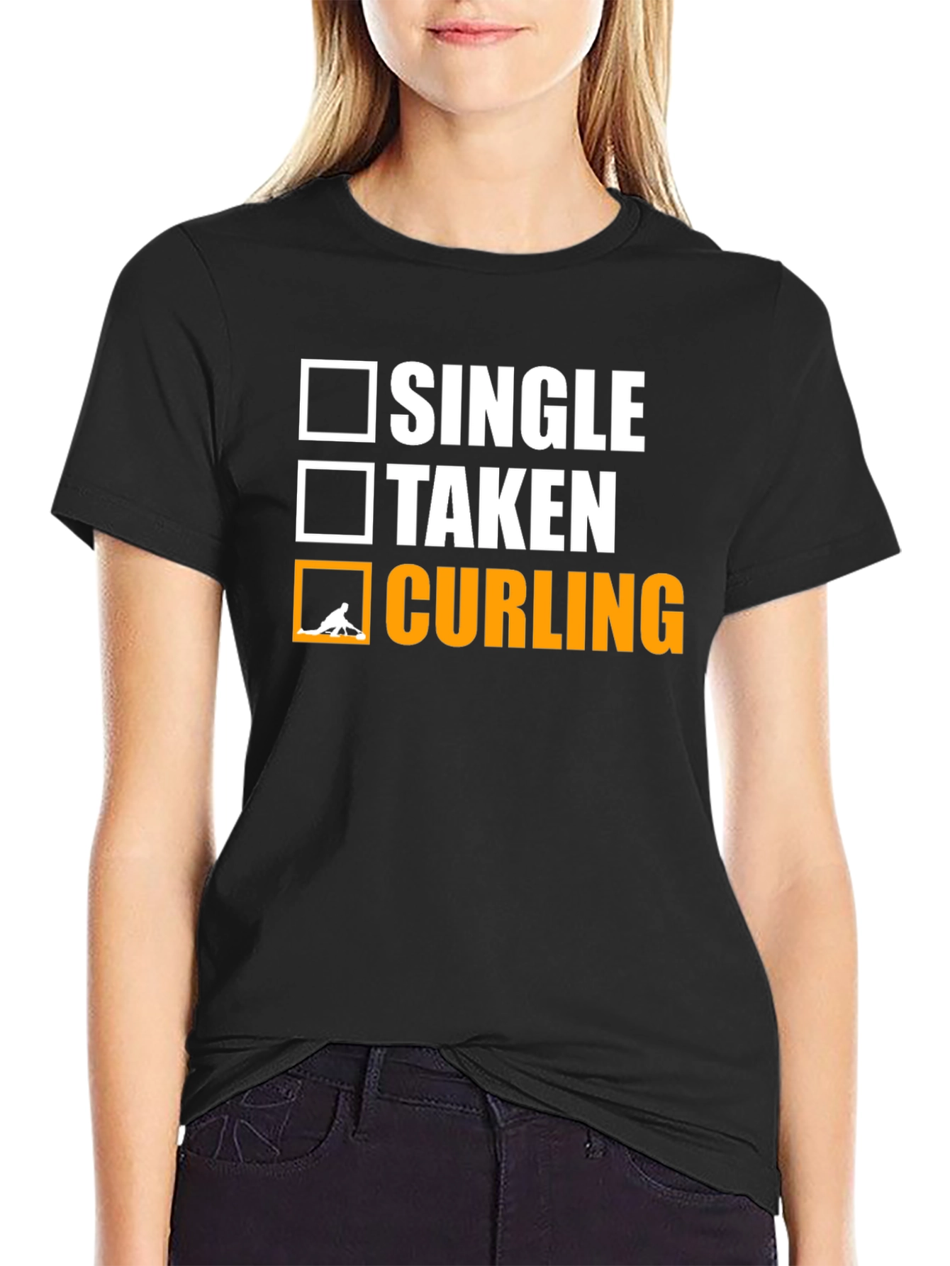 Curling T-Shirt - Single Taken Curling Tee
