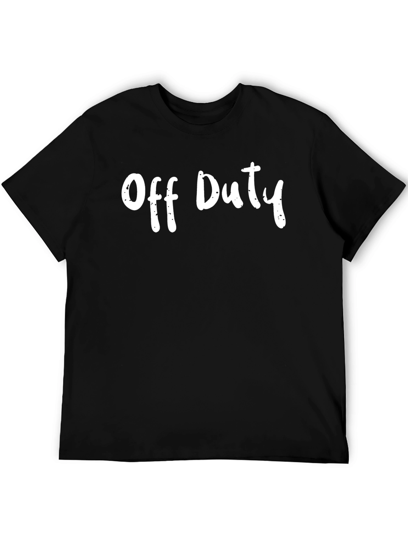 Off Duty Black T-Shirt Casual Wear