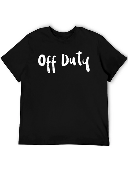Off Duty Black T-Shirt Casual Wear