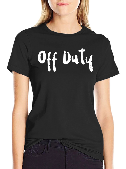 Off Duty Black T-Shirt Casual Wear