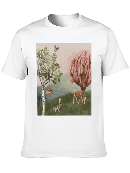Enchanted Forest Graphic Tee - Nature Lover Shirt