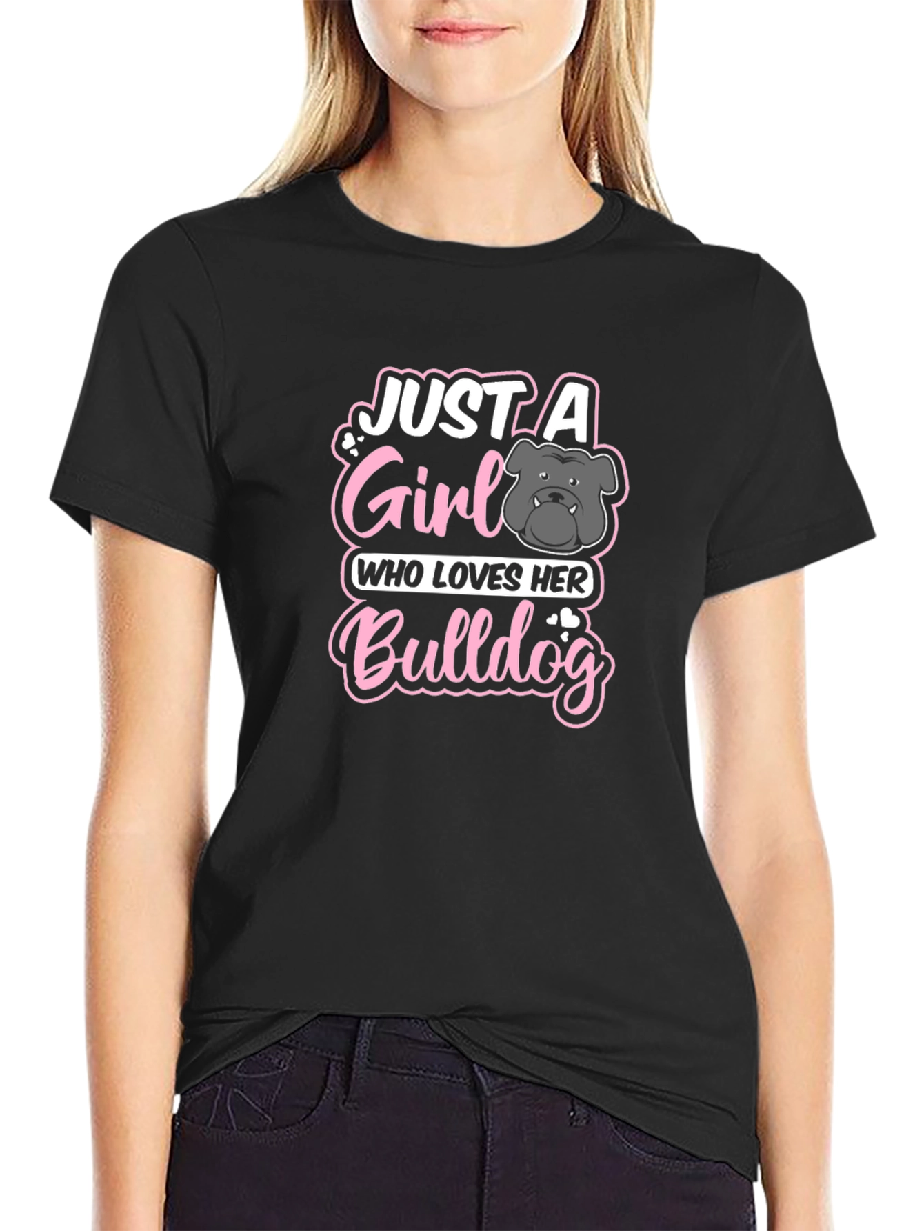 Just a Girl Who Loves Her Bulldog T-Shirt