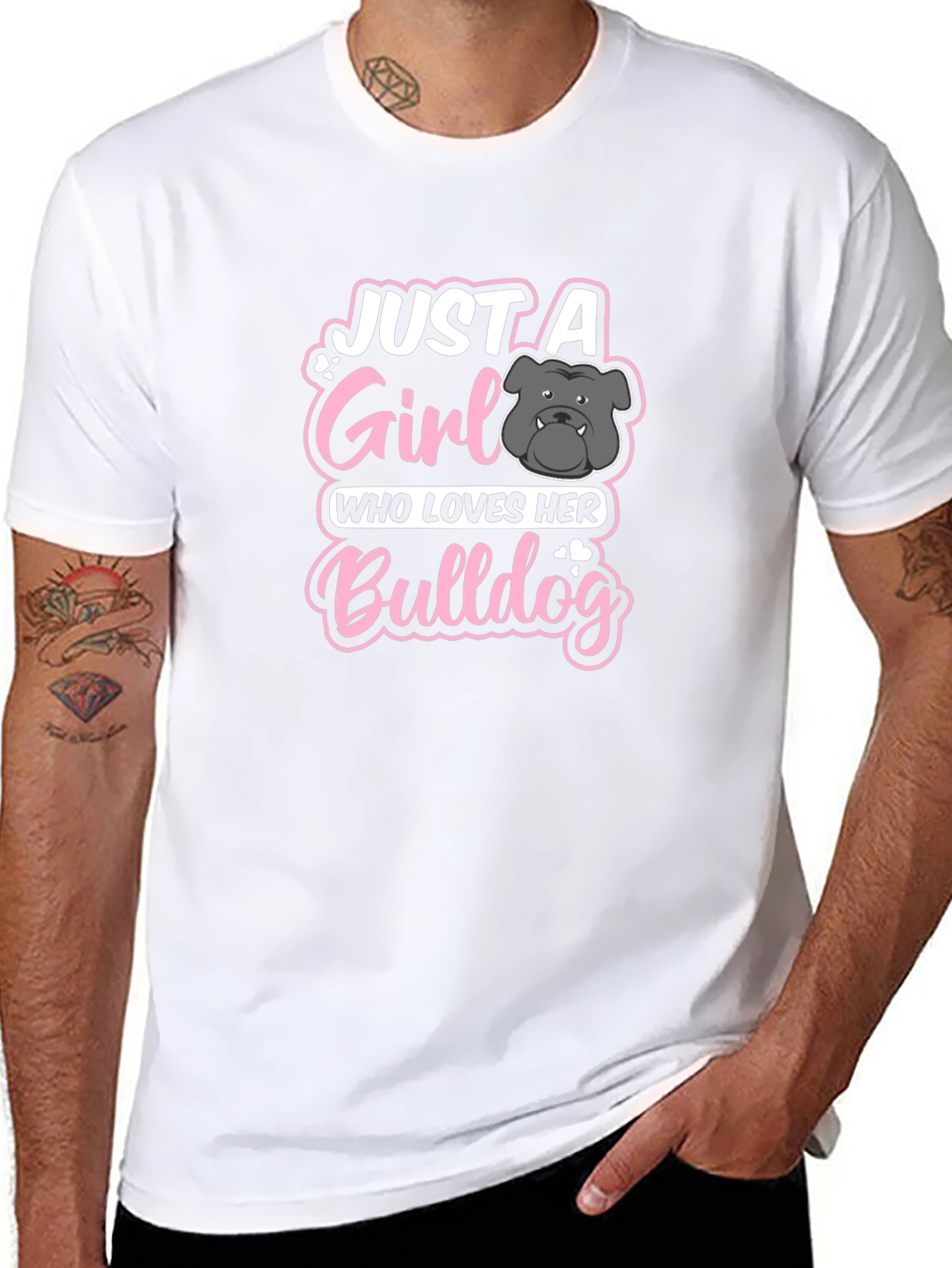 Just a Girl Who Loves Her Bulldog T-Shirt