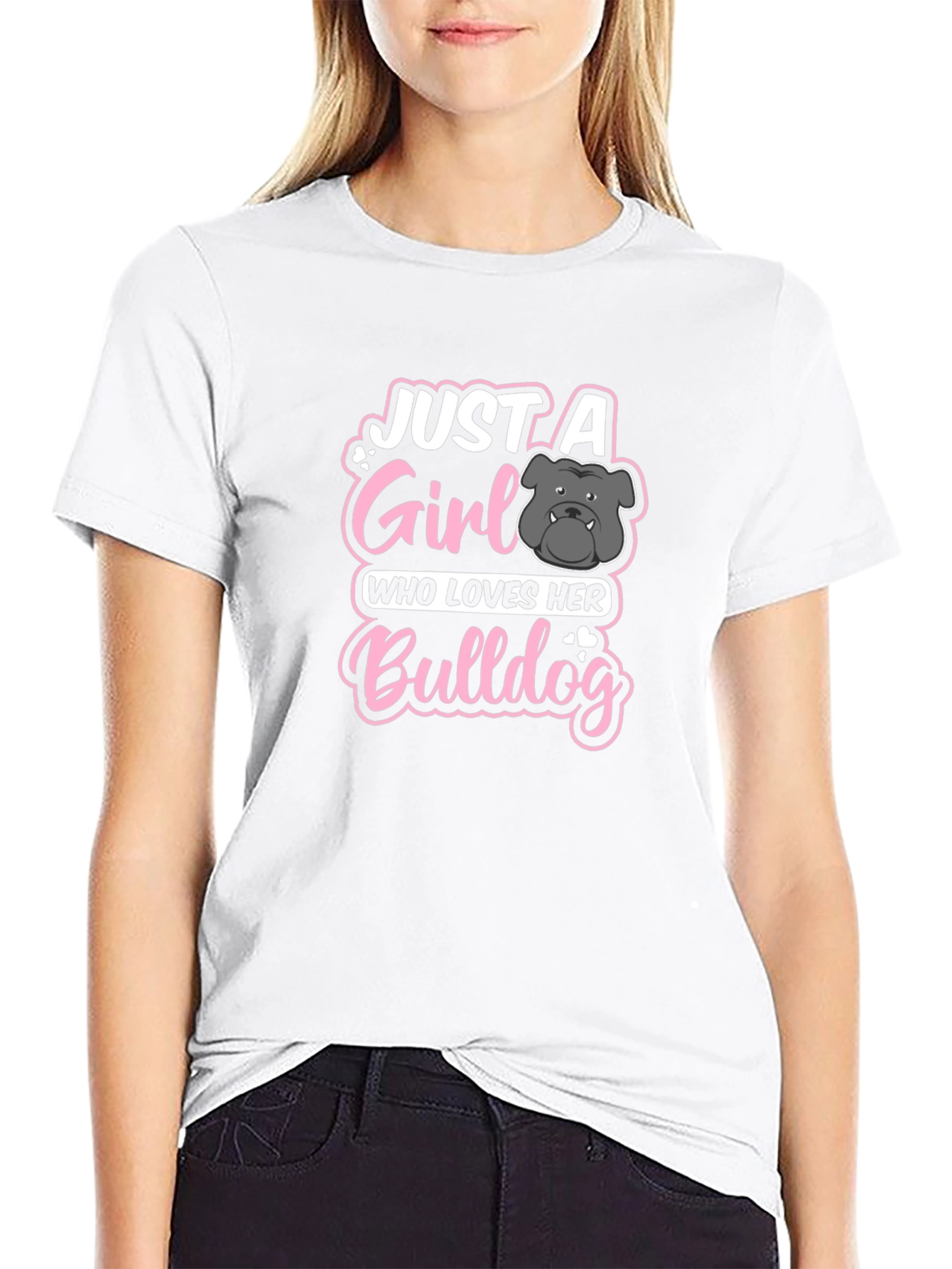 Just a Girl Who Loves Her Bulldog T-Shirt