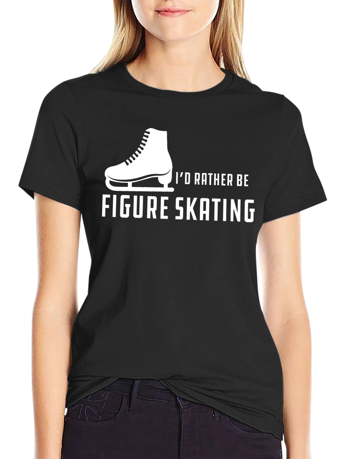 Figure Skating T-Shirt - Id Rather Be Skating
