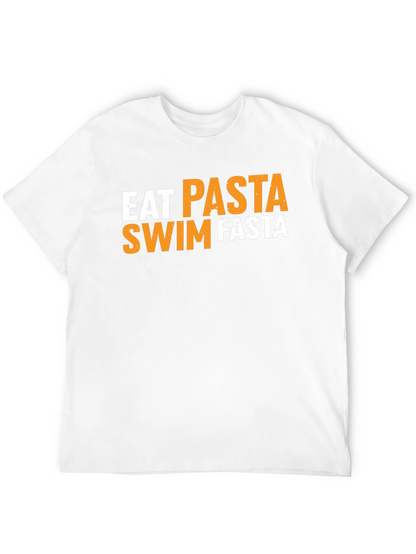 Eat Pasta Swim Fasta Black T-Shirt