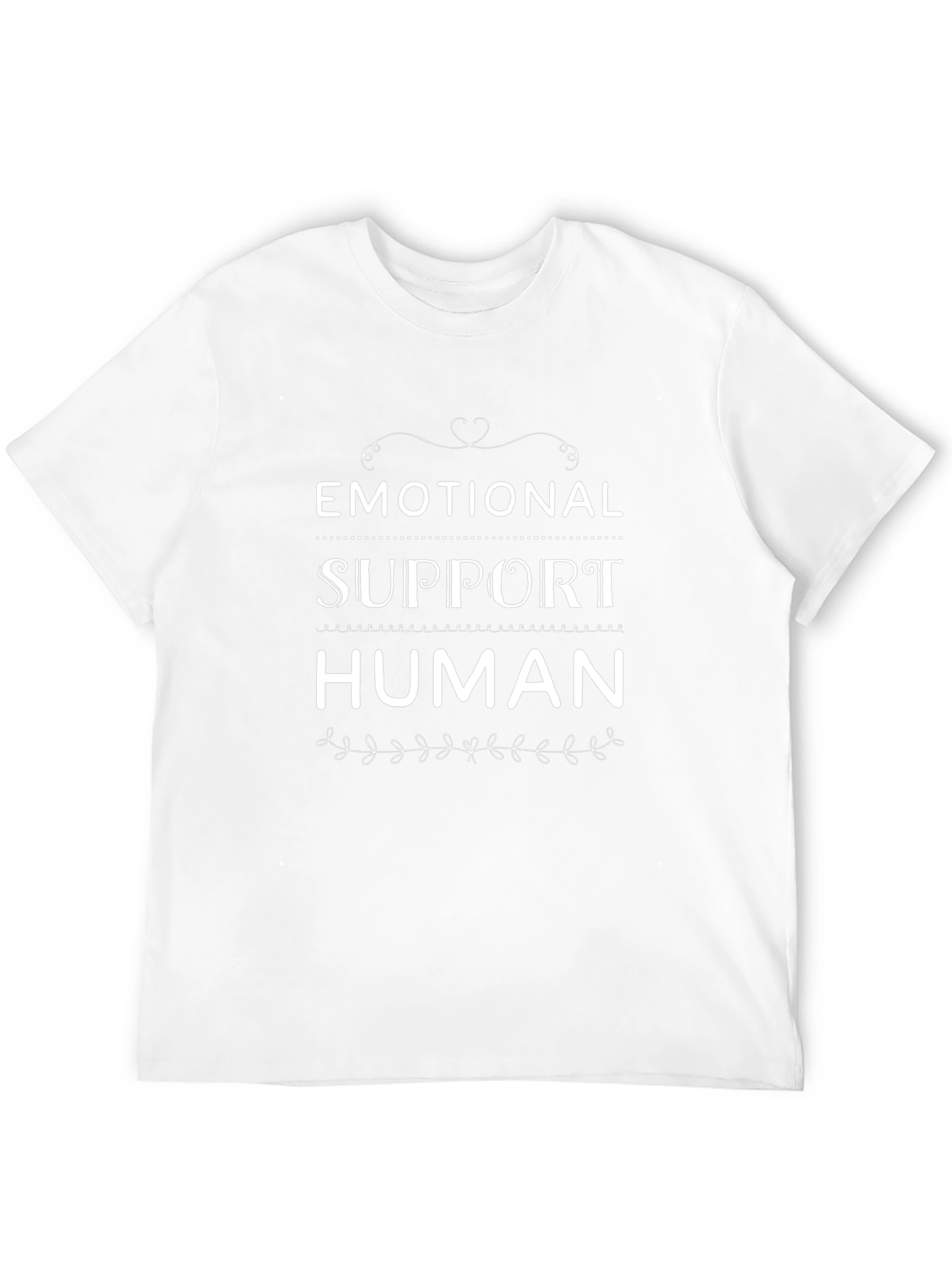 Emotional Support Human Black T-Shirt