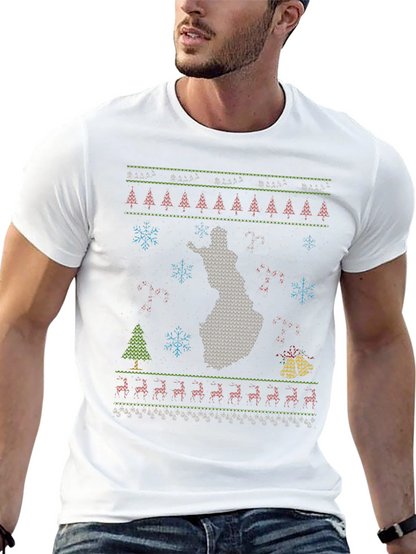 Finland Ugly Christmas Sweater T-Shirt