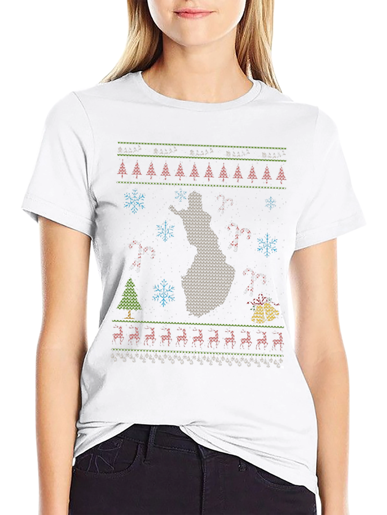 Finland Ugly Christmas Sweater T-Shirt