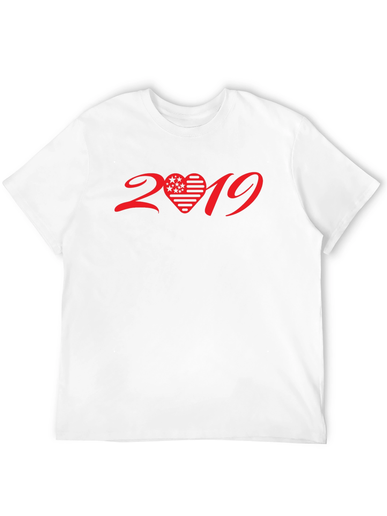 2019 Heart Graphic T-Shirt