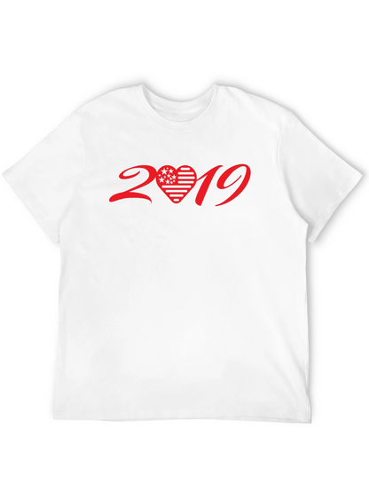 2019 Heart Graphic T-Shirt