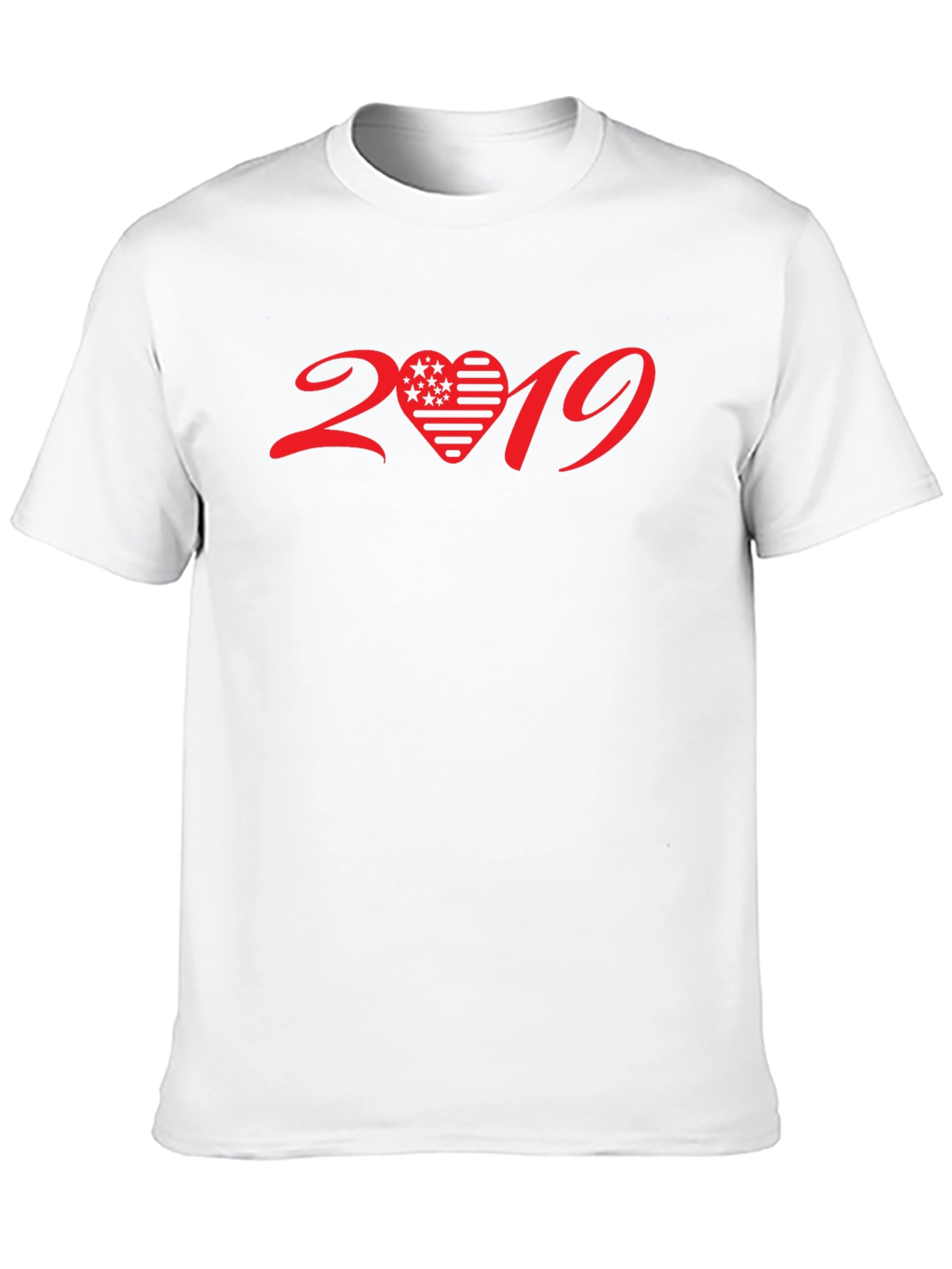 2019 Heart Graphic T-Shirt