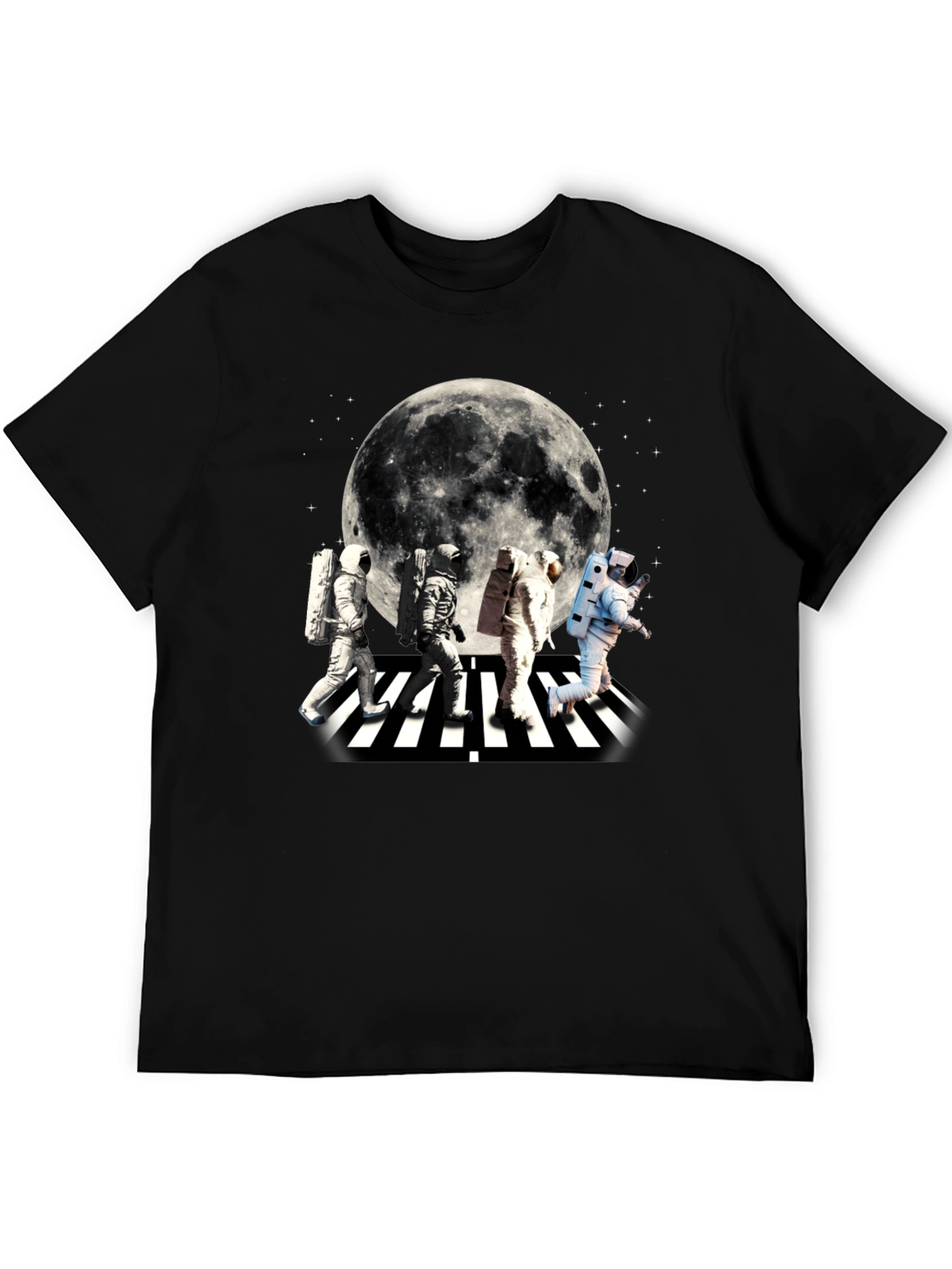 Astronaut Abbey Road Moon Graphic T-Shirt