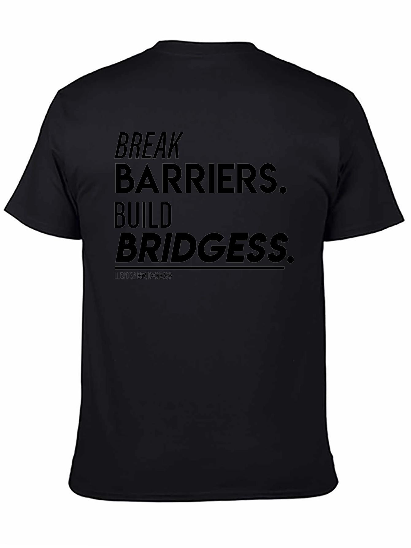 Break Barriers T-Shirt - Black Graphic Tee