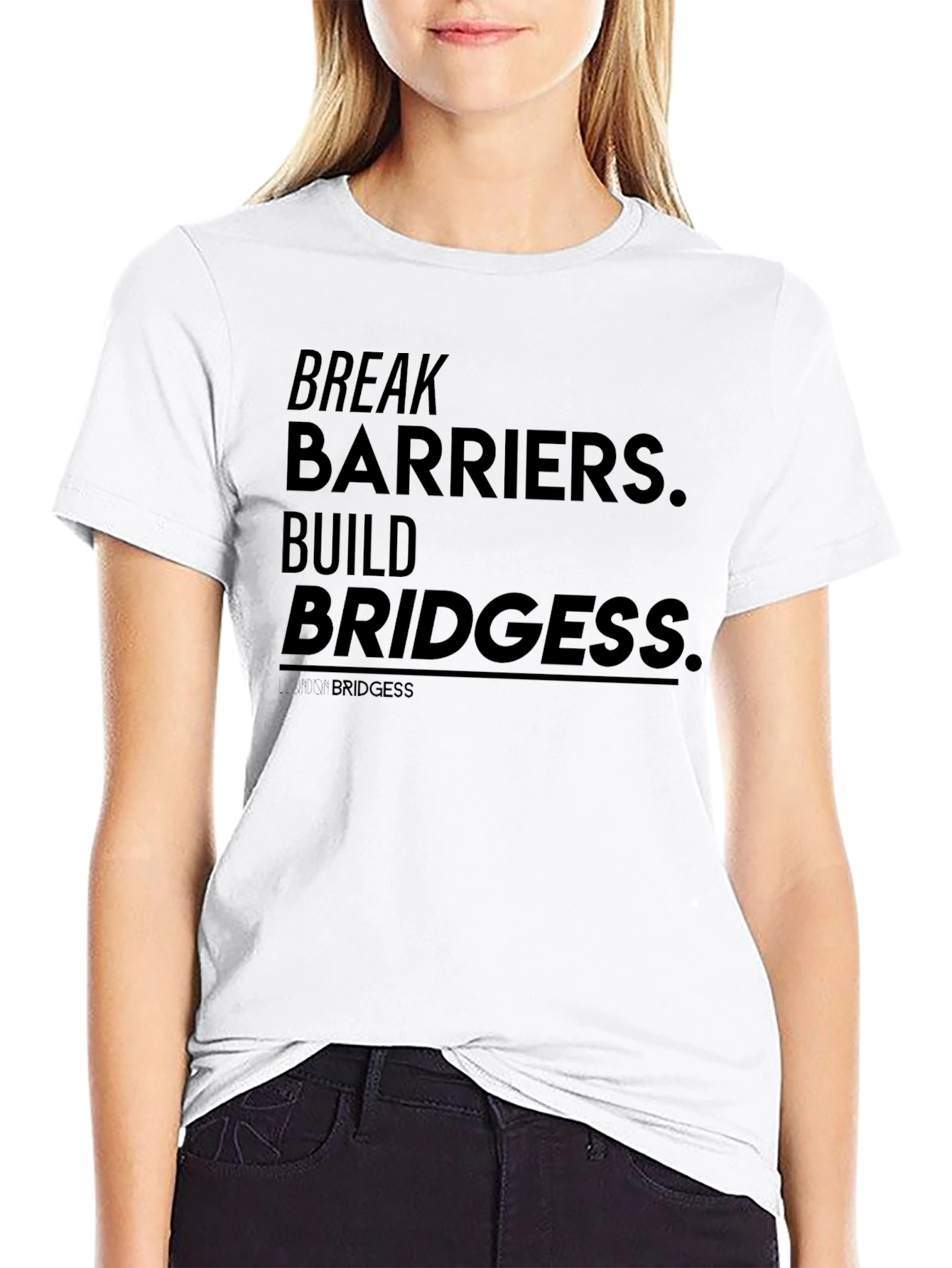 Break Barriers T-Shirt - Black Graphic Tee
