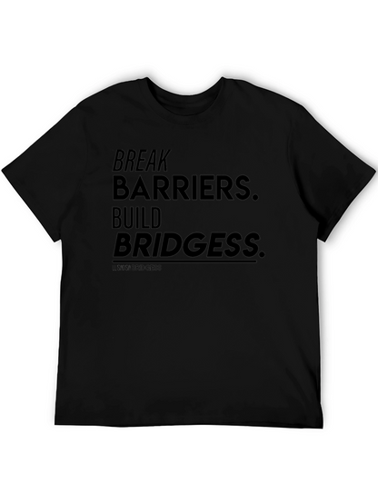 Break Barriers T-Shirt - Black Graphic Tee