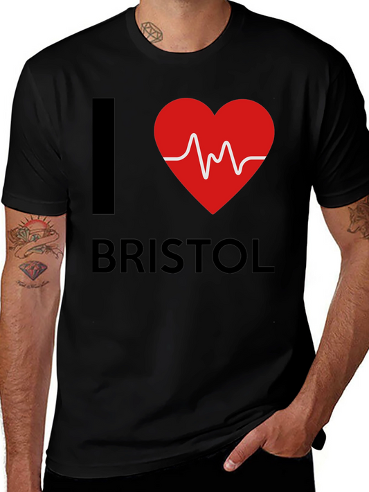 I Love Bristol Heartbeat T-Shirt