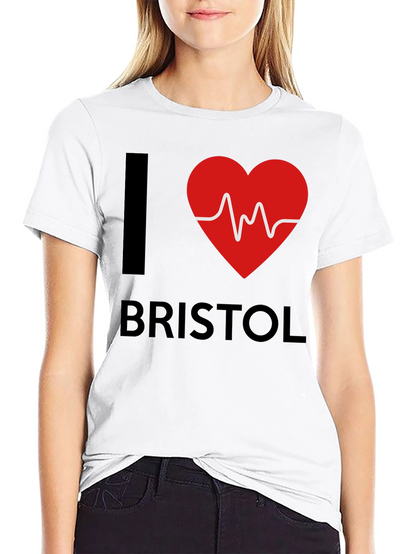 I Love Bristol Heartbeat T-Shirt