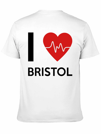 I Love Bristol Heartbeat T-Shirt