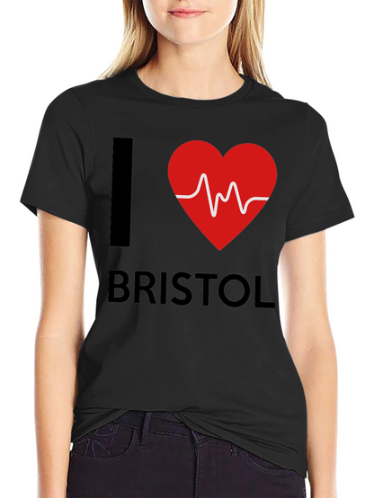 I Love Bristol Heartbeat T-Shirt
