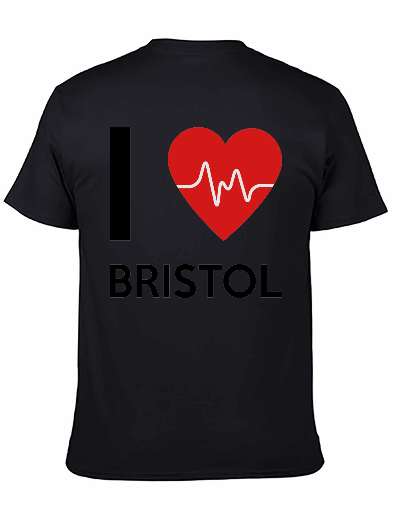 I Love Bristol Heartbeat T-Shirt