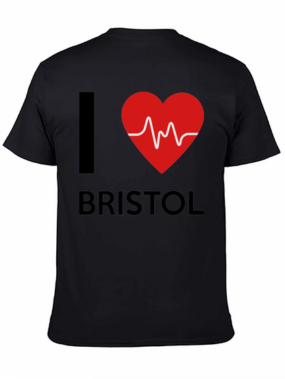 I Love Bristol Heartbeat T-Shirt