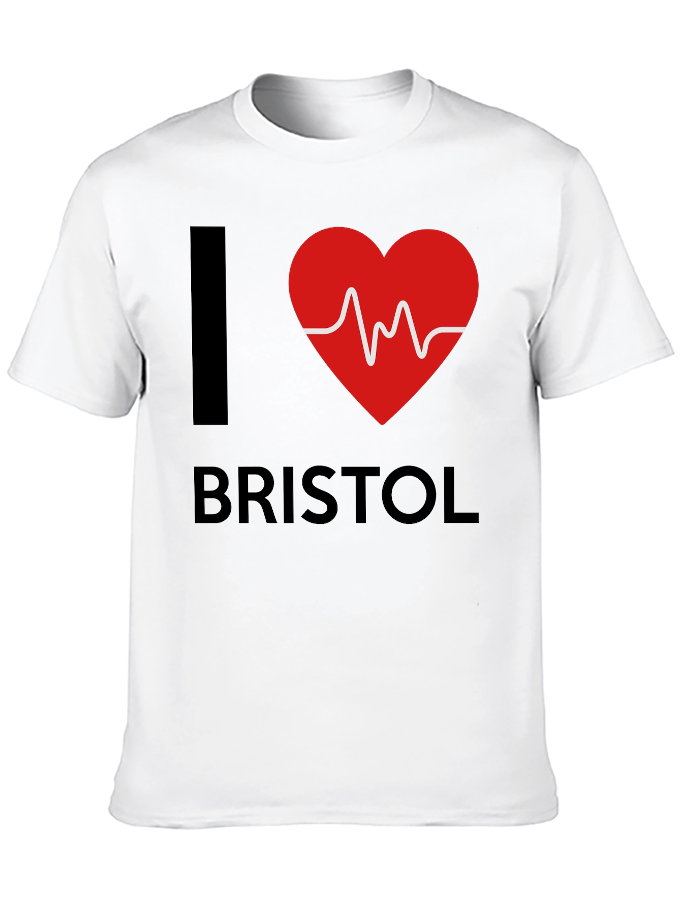 I Love Bristol Heartbeat T-Shirt