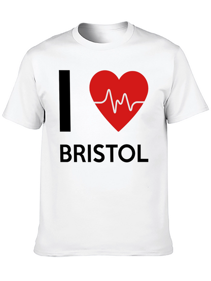 I Love Bristol Heartbeat T-Shirt