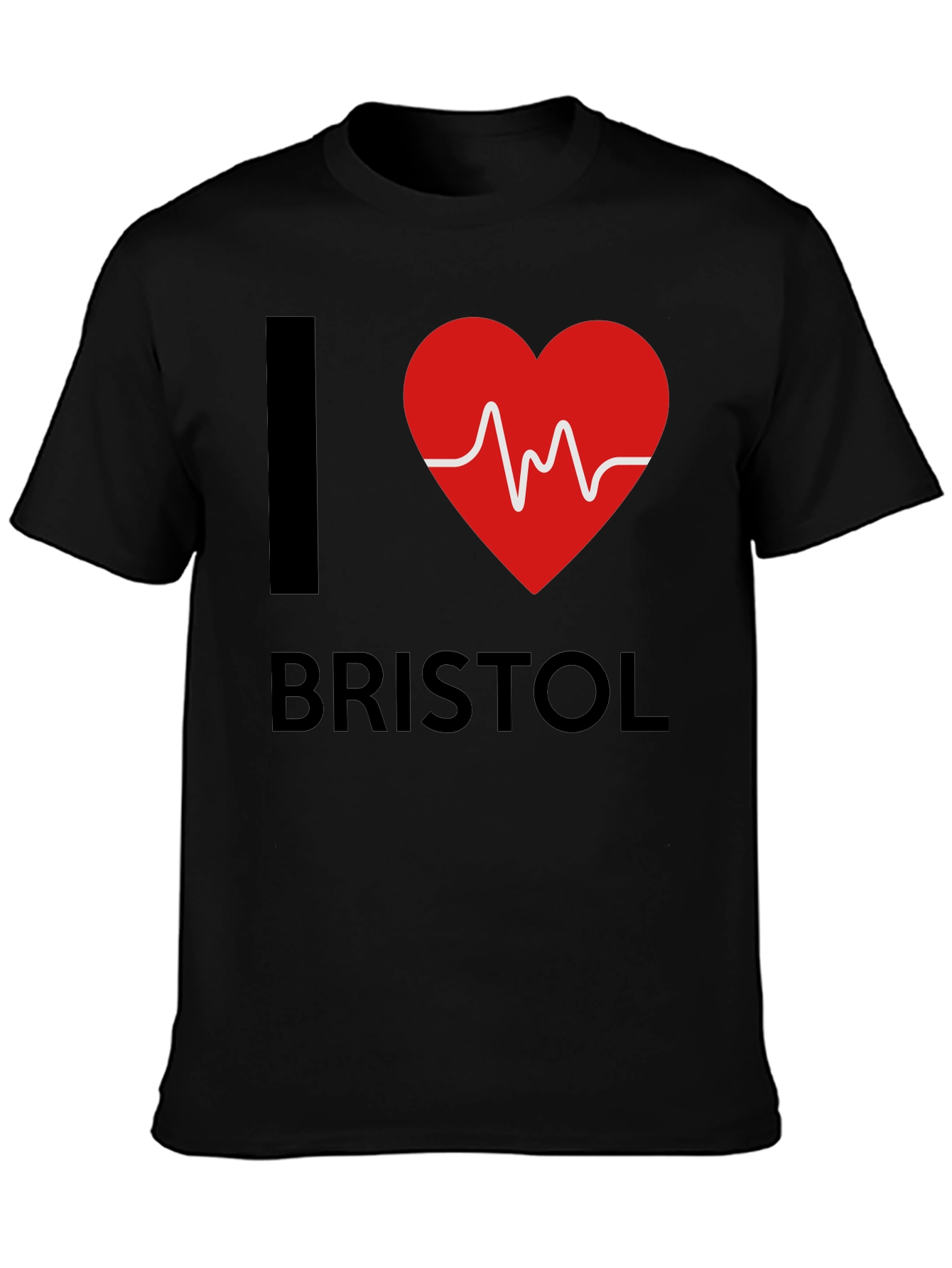 I Love Bristol Heartbeat T-Shirt