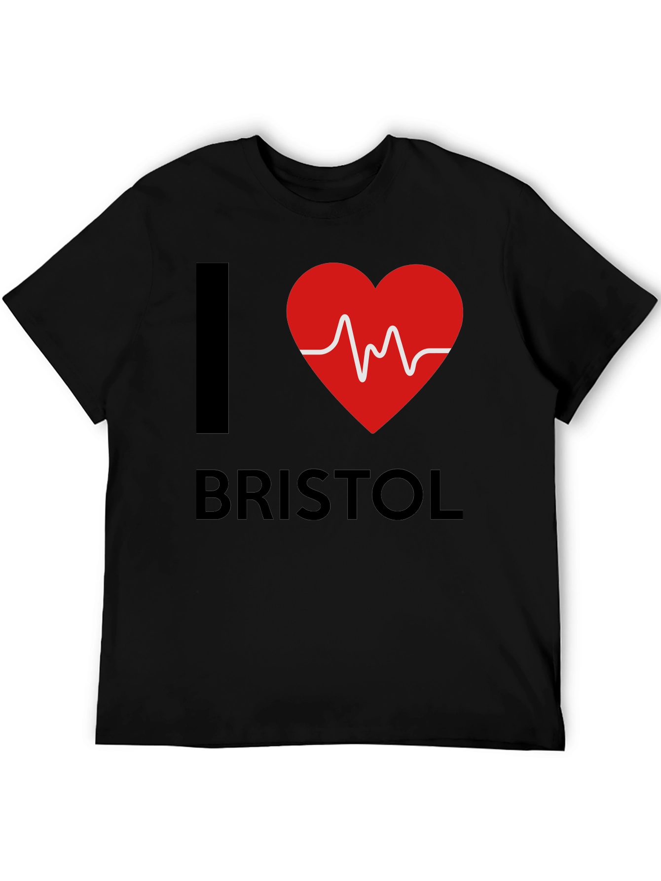 I Love Bristol Heartbeat T-Shirt