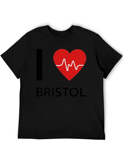 I Love Bristol Heartbeat T-Shirt