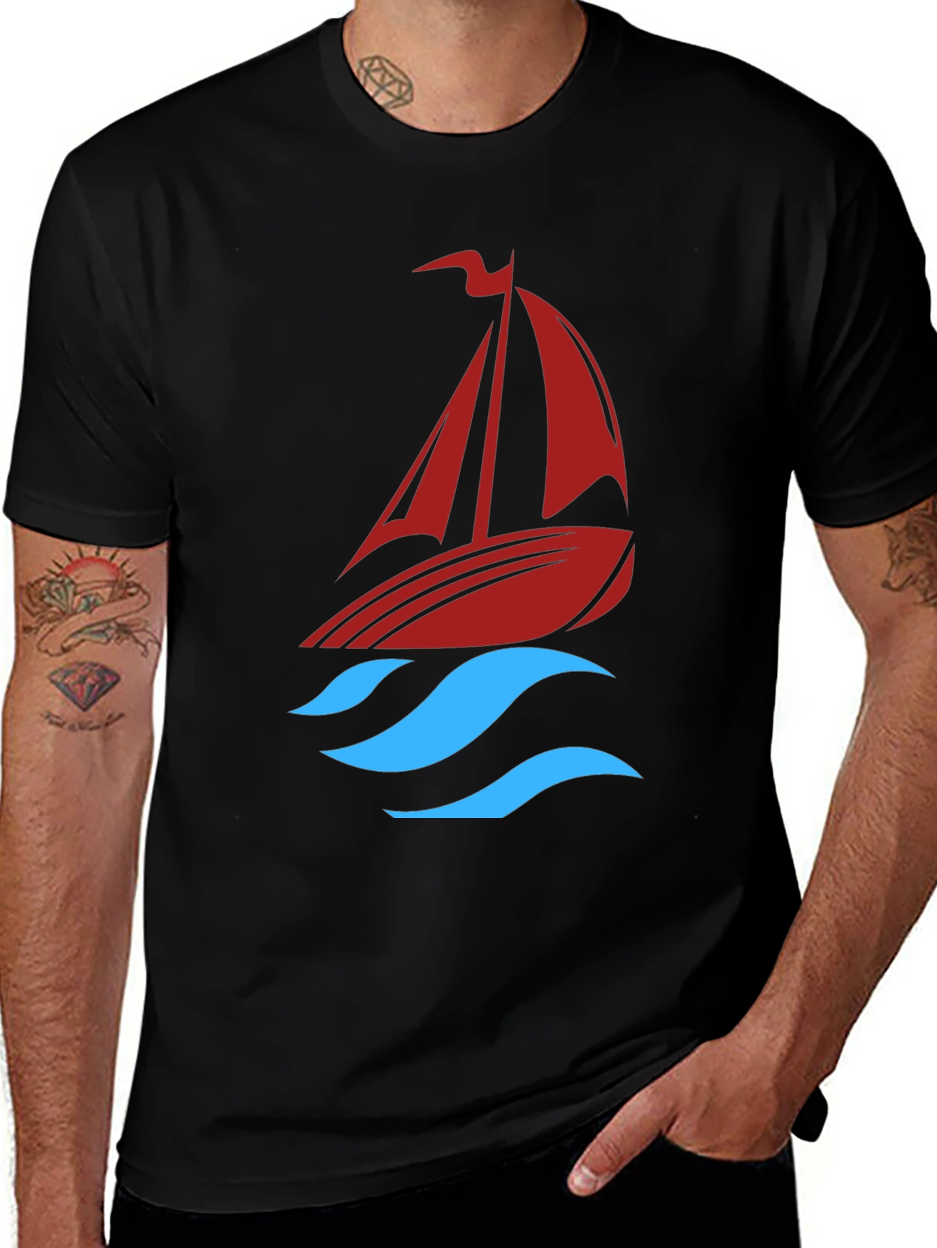 Sailboat Graphic Tee - Stylish & Unique Design