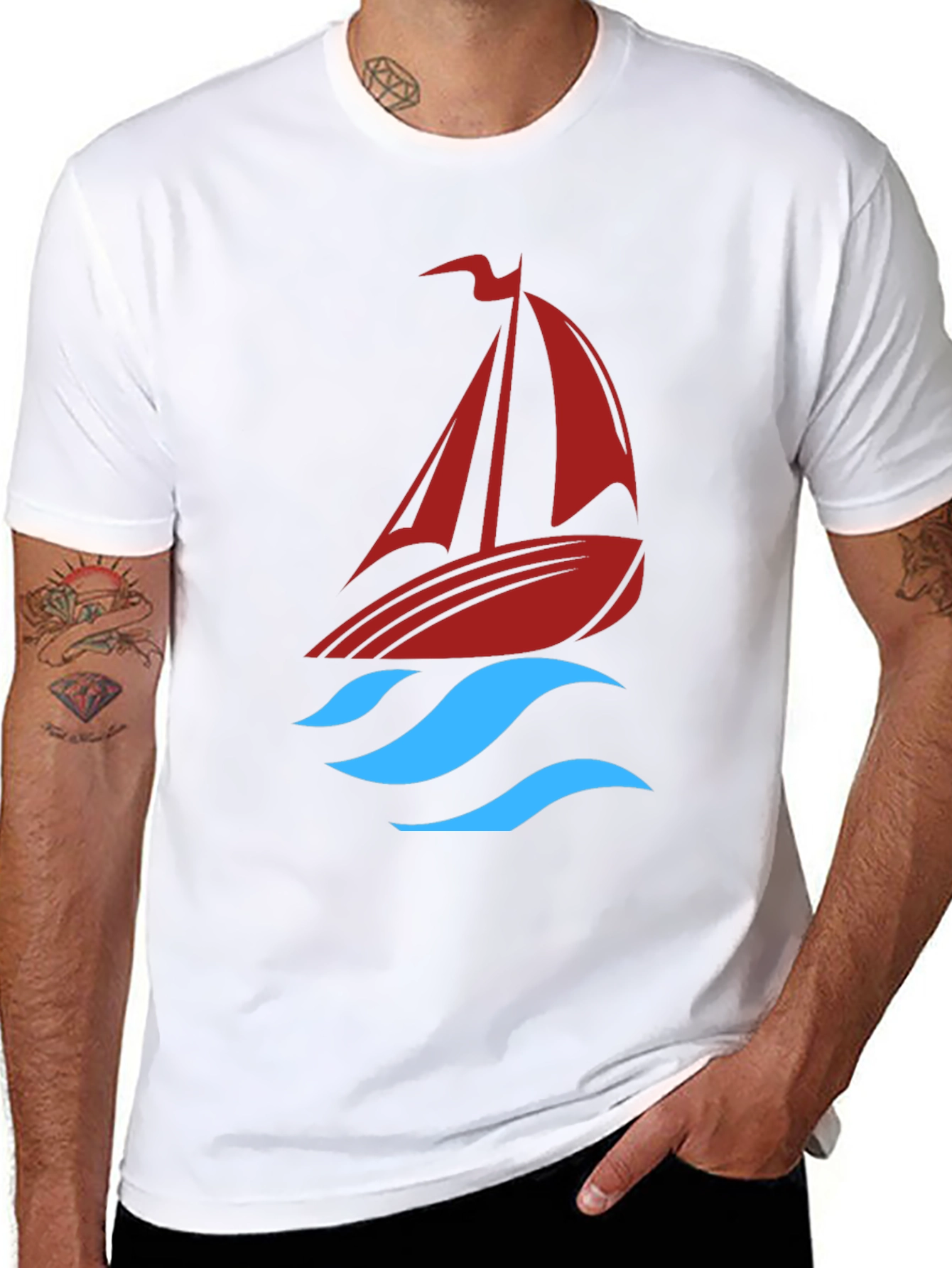 Sailboat Graphic Tee - Stylish & Unique Design