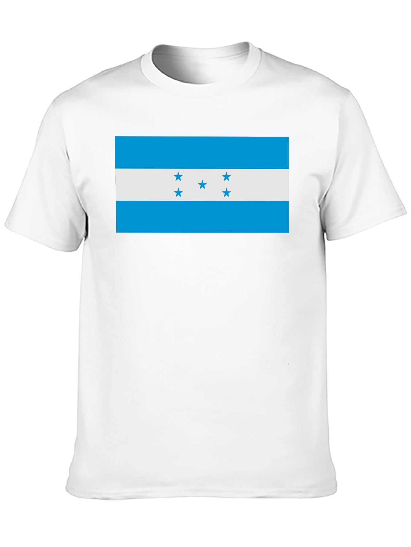 Honduras Flag T-Shirt - Black Cotton Tee