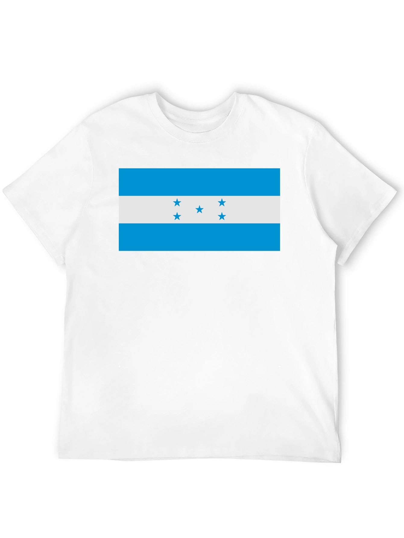 Honduras Flag T-Shirt - Black Cotton Tee