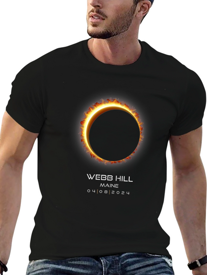Webb Hill Maine Eclipse T-Shirt - April 8 2024