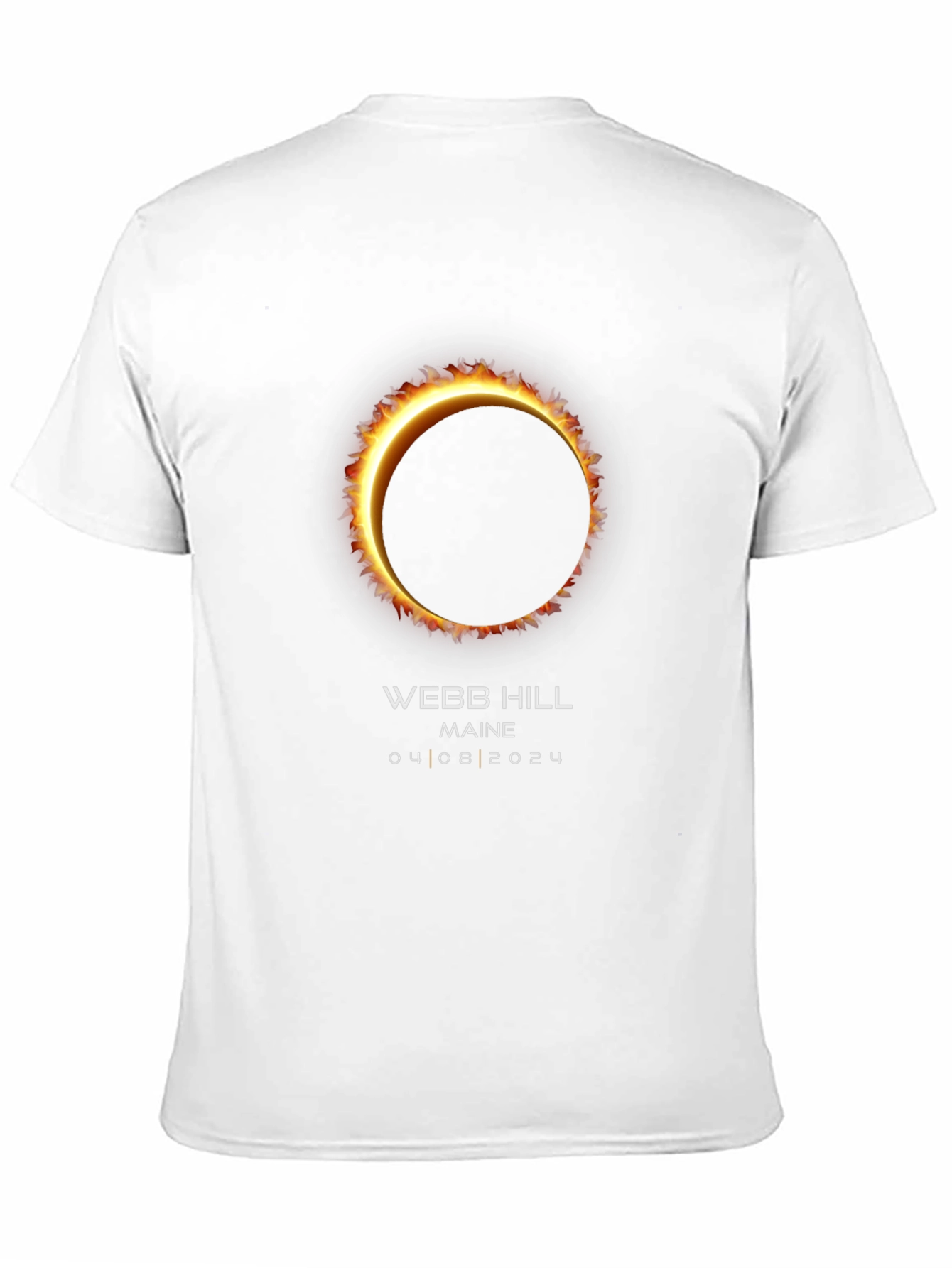 Webb Hill Maine Eclipse T-Shirt - April 8 2024