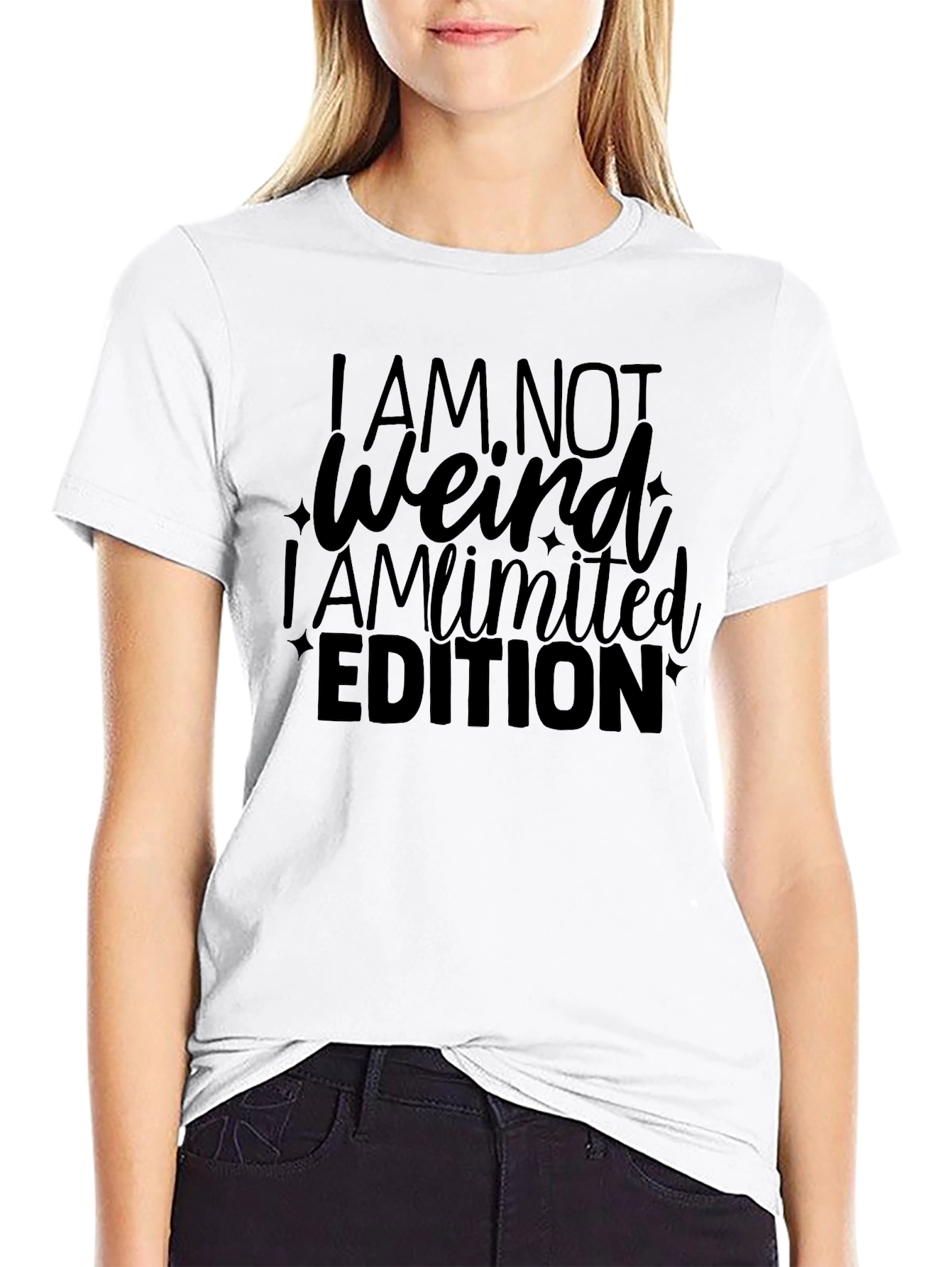 Funny I AM NOT Weird Limited Edition Black T-Shirt