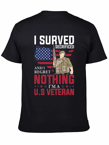 I Served Veteran Graphic T-Shirt - Patriotic Pride