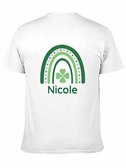 Nicole St. Patricks Day Shamrock Rainbow T-Shirt
