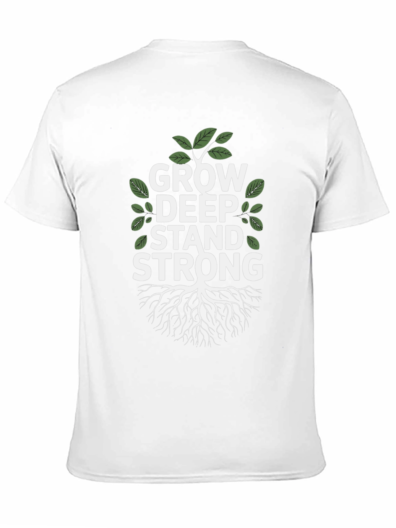 Grow Deep Stand Strong Tree Graphic Tee