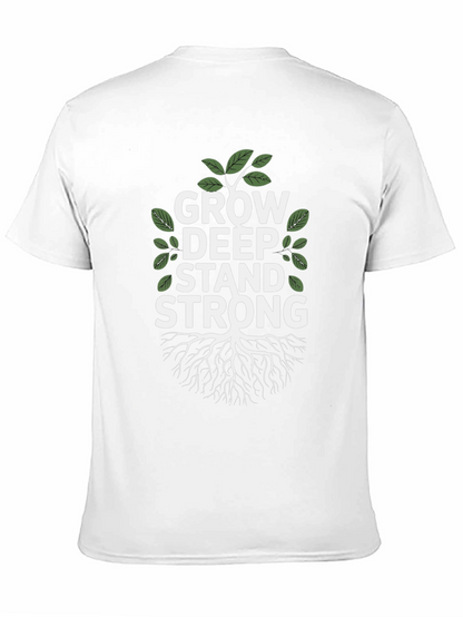 Grow Deep Stand Strong Tree Graphic Tee