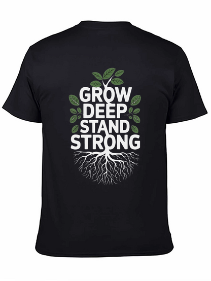 Grow Deep Stand Strong Tree Graphic Tee