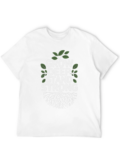 Grow Deep Stand Strong Tree Graphic Tee