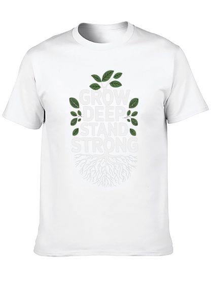 Grow Deep Stand Strong Tree Graphic Tee