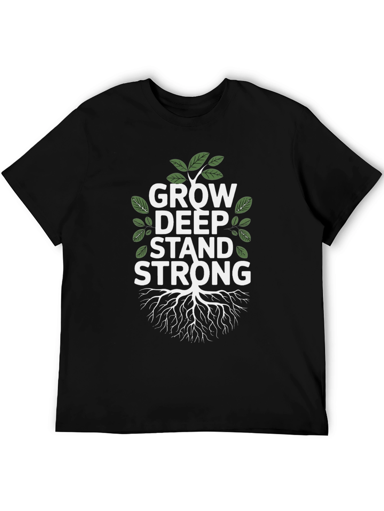 Grow Deep Stand Strong Tree Graphic Tee